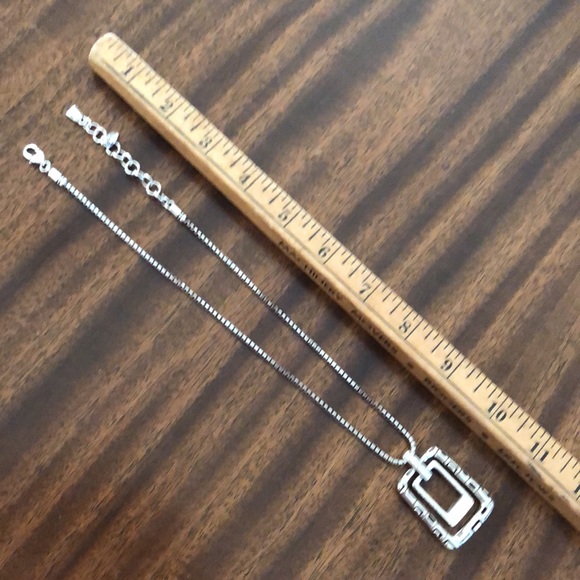 Brighton NEXUS DOUBLE SQUARE retired pendant necklace - Picture 6 of 9